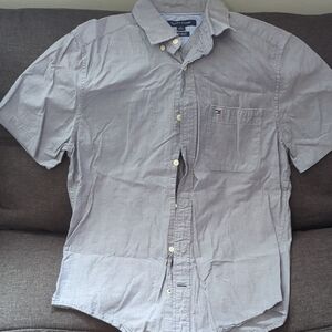 Tommy Hilfiger Gray Casual Button Down Shirt